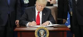 Trump signed executive orders referring to the enhancement of the skills for the border management and executive mission